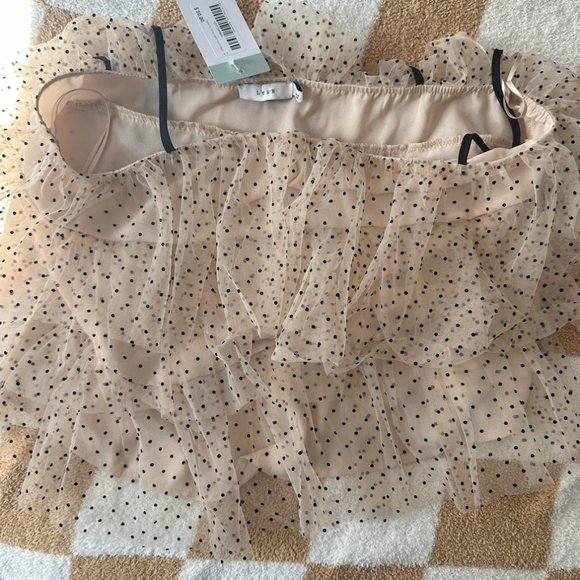 Lush Sally Tie Strap Tank - Nude Black - NWT - Picture 4 of 5